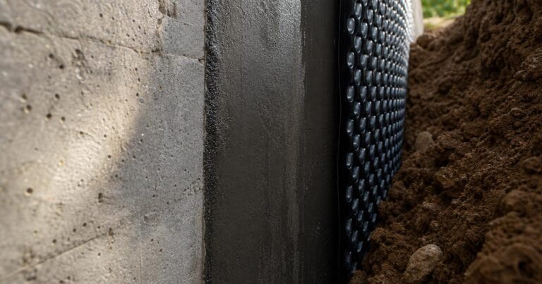 Two waterproofing systems on one basement wall. When the redundancy works, and when they fail together.