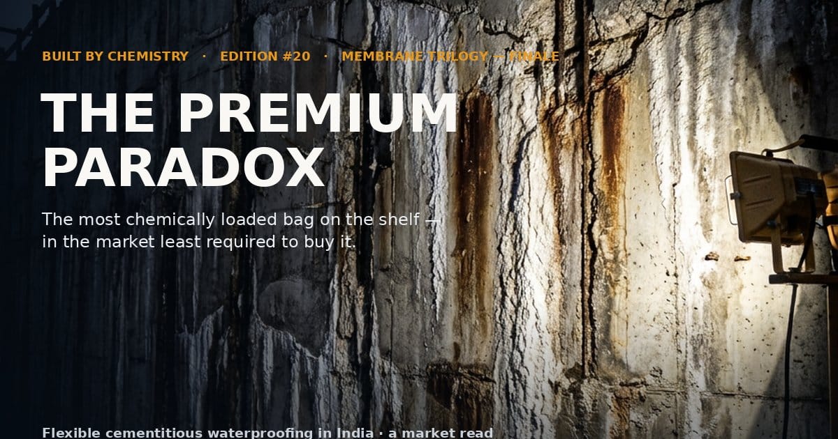 India’s waterproofing market and the premium paradox